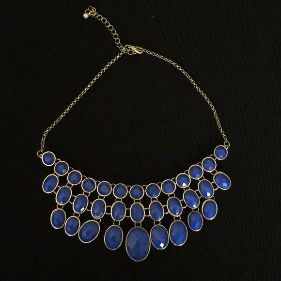 Blue and Gold Charlotte Russe Necklace - Picture 1 of 1